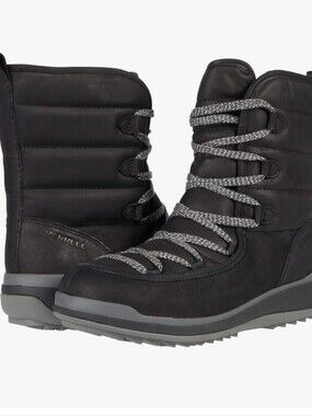Merril Snowcreek Cozy Waterproof Leather Polar Boot - black